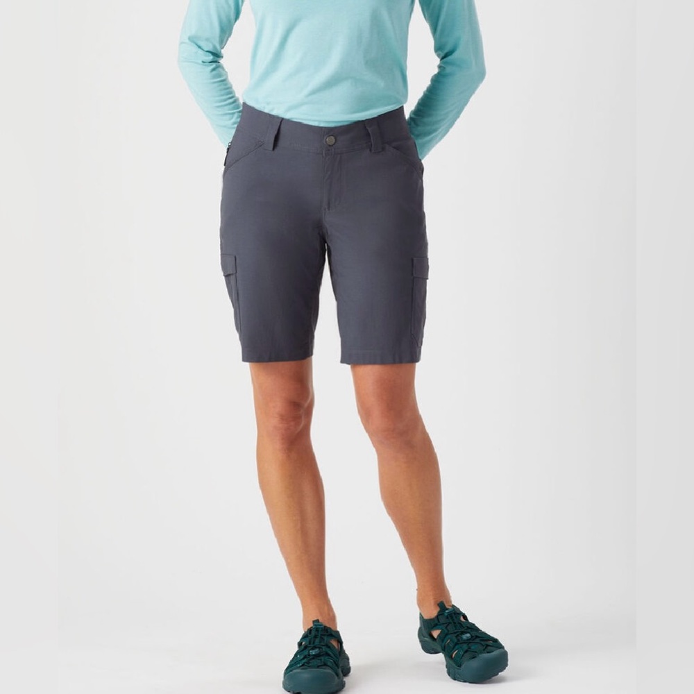 Duluth Trading Co. Women's Dry on the Fly Improved 10" Shorts: Ink (Gray), Sz 16